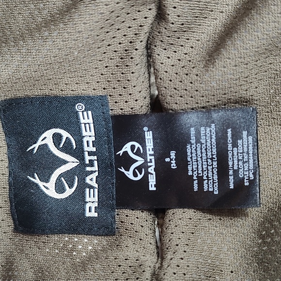 Realtree Camo Jacket Coat Green Brown Pink Camouflage Zip Up Size Small - Picture 7 of 9